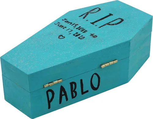Miniatura 5 de Creative Hobbies Ataúdes funerarios pequeños de madera sin terminar de 6 pulgadas, tamaño de 6 x 3 x 1.75 pulgadas, rellenables para fiestas