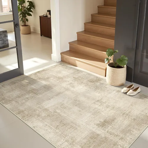 Miniatura 66 de zesthome Alfombras de 5 x 7 pulgadas - Alfombra lavable resistente a las manchas, alfombras modernas abstractas para sala de estar, dormitorio