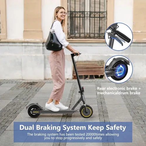 Miniatura 4 de NAVIC Scooter eléctrico, neumáticos de 8.5"/10", velocidad superior de 22/19/16Mph, motor de 500 W/350 W, rango de 49/28/22/16/13 millas, scooter