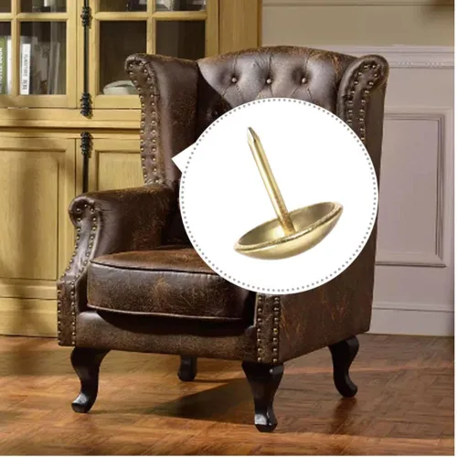 Miniatura 5 de Tachuelas de tapicería, paquete de 100, adornos decorativos de cabeza de clavo, tachuelas para muebles para sofá, silla, cama y otros muebles