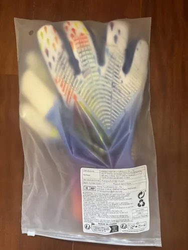 Miniatura 2 de PLbSe Guantes de portero de fútbol, guantes de entrenamiento de portero, agarre fuerte, antideslizantes y transpirables para adultos y niños