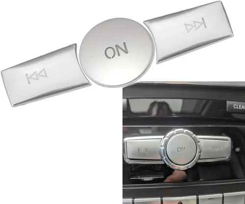 Miniatura 10 de Cubierta de botón de volumen ON para radio de automóvil, compatible con Mercedes Benz B C E G Clase W246 W204 W212 ML W166 CL/SL/CLA/CLS/SLK