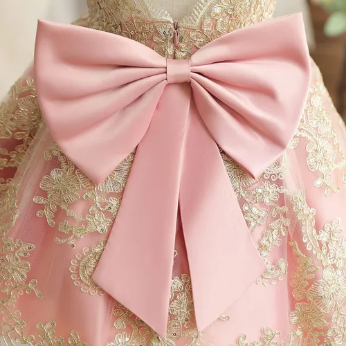 Miniatura 5 de NNJXD - Vestido de princesa de tul con flores, para usar en bodas, para niñas pequeñas y bebés