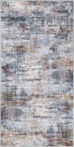 Miniatura 502 de IOHOUZE Alfombra abstracta lavable de 3 x 12 pies para pasillos, antideslizante para cocina, camino de entrada de lana sintética para interiores
