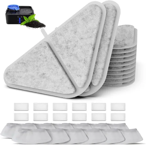 Reemplazo automático de filtros de fuentes para mascotas, dispensador de múltiples filtros para perros de 230 oz/7 L, sistema de filtración de