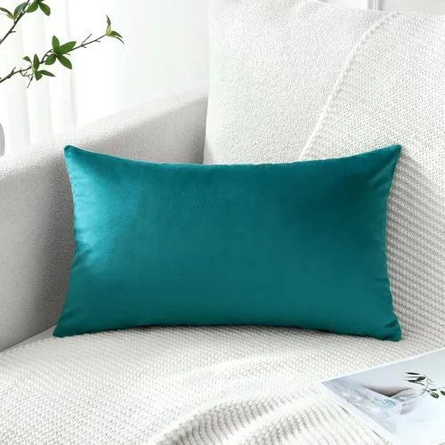 Miniatura 61 de Artscope Fundas de Almohada de Terciopelo de Lujo Súper Suaves Decorativas Cuadradas Fundas de Cojín para Sofá Sillón Dormitorio Decoración