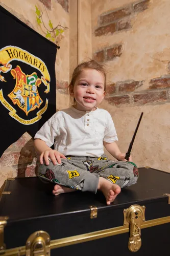 Miniatura 2 de Harry Potter Gryffindor Slytherin Hufflepuff Ravenclaw - Paquete de 2 pantalones deportivos de forro polar para niños pequeños a grandes