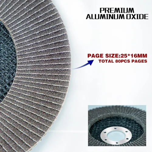 Miniatura 3 de Sali Paquete de 10 discos de aleta de grano 40 de 7 x 7/8 pulgadas, disco de lijado tipo bisel #29, amoladora angular de grado premium e industrial
