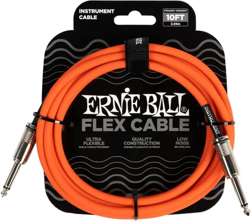Miniatura 6 de Ernie Ball - Cable de instrumento flex recto/recto 10 pies - Negro (P06434)