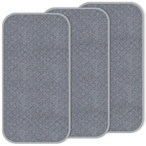 Miniatura 8 de Almohadilla acolchada para cambiar pañales para bebé, antideslizante, paquete de 3 almohadillas de incontinencia reutilizables de absorción pesada