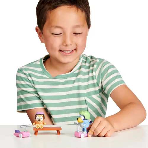 Miniatura 2 de Bluey Vehículo 2-Pack, 2.5-3" Bingo Figuras Articuladas - Scooter Time