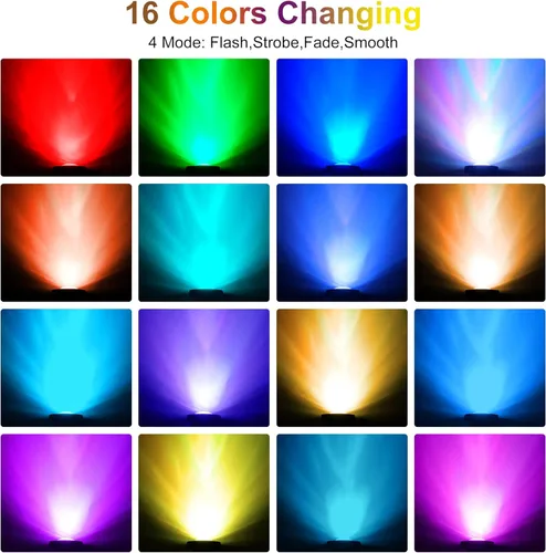 Miniatura 4 de Luces RGB para estanque con temporizador, LED sumergibles bajo el agua, coloridos focos de paisaje, 98 pies, control remoto, IP68, luces de fuente