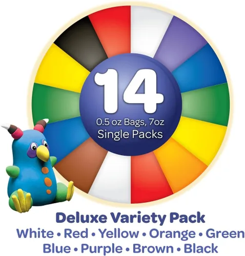 Miniatura 2 de Crayola, juego Model Magic Deluxe con variedad, 14 paquetes individuales, 7 oz, Paquete de 10, Variados