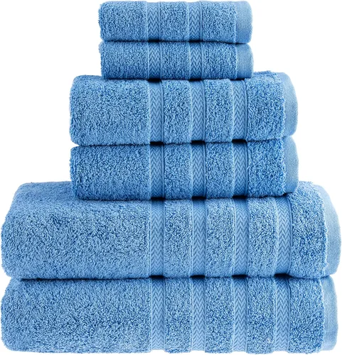 Miniatura 29 de HALLEY Paquete de 4 toallas de mano turcas de alta calidad (4 piezas) de 650 GSM, altamente absorbentes, súper suaves, 100% algodón, 4 toallas