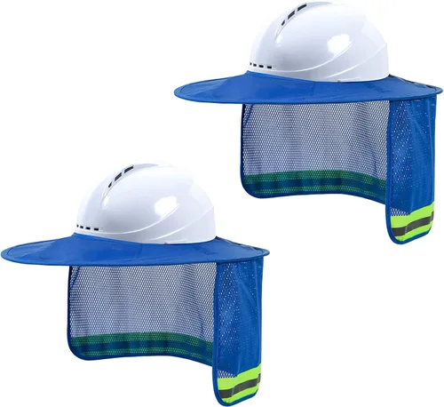Parasol para sombrero duro, visera de alta visibilidad con tira reflectante, accesorio de ala completa para hombres y mujeres (sombrero no 2