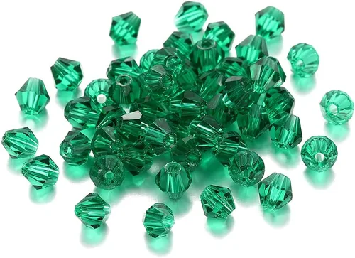 Miniatura 13 de 200 cuentas de cristal de transparencia austriaca, cuentas de vidrio bicona, cuentas espaciadoras sueltas para manualidades, pulseras, aretes