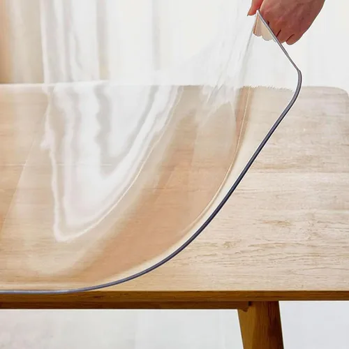 Miniatura 5 de Protector de escritorio transparente, lavable para una fácil limpieza, protector de escritorio de PVC transparente para restaurantes y mesas
