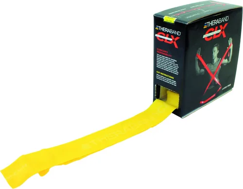 Miniatura 13 de THERABAND CLX Resistance Band with Loops, Fitness Band for Home Exercise and Full Body Workouts, Portable Gym Equipment Plata - Super Heavy
