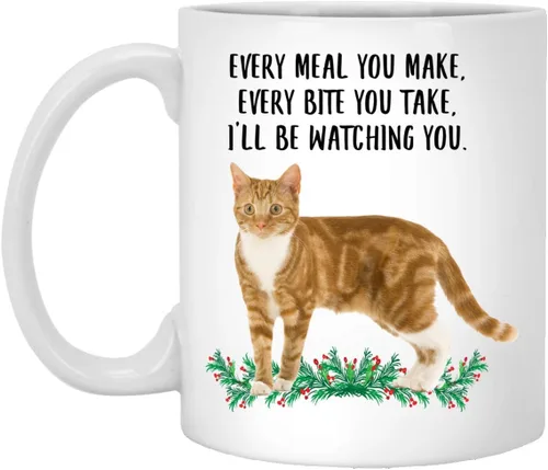 Taza de cerámica con texto en inglés «Every Meal You Make Every Bite You Take» para el Día de la Madre 2025 con texto en inglés «Every Meal You Make