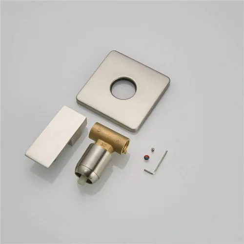 Miniatura 5 de Rociador de cabezal de ducha para bañera, boquilla de salida de agua, mezclador de grifo de una sola manija, válvula áspera, kit de molduras