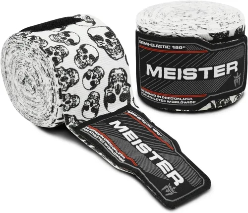 Miniatura 14 de Vendas para mano semielásticas de 180 pulgadas Meister Adult, vendas para MMA (artes marciales mixtas) y boxeo (par) todos