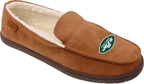 Miniatura 24 de FOCO Mens NFL Team Logo Moccasin Slippers Beige