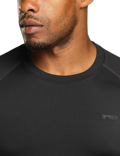 Miniatura 6 de TSLA Camisas térmicas de compresión de manga corta para hombre, camiseta deportiva atlética, camiseta de invierno para correr