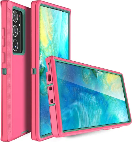 Miniatura 2 de MXX Funda compatible con Samsung Galaxy S23 Ultra, 3 capas de protección completa, resistente, resistente, a prueba de golpes y polvo, hecha