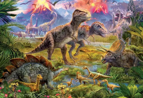 Miniatura 3 de Educa Rompecabezas de reunión de dinosaurios (500 piezas)