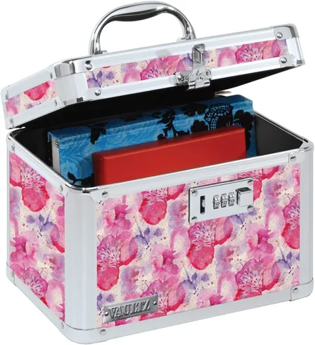 Miniatura 21 de Vaultz Cajas de seguridad seguras – Caja de seguridad segura con combinación, almacenamiento para documentos, objetos de valor, medicamentos