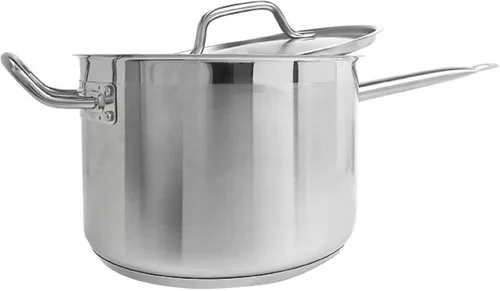 Miniatura 3 de TrueCraftware - Cacerola de acero inoxidable de 2 cuartos de galón con tapa- Juego de sartenes multiusos para uso en el hogar, cocina, restaurante