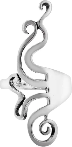 Miniatura 2 de Anillo de plata de ley 925 de AeraVida único contemporáneo