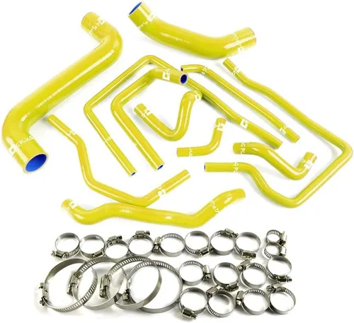 Miniatura 11 de G-PLUS Kit de abrazaderas de manguera de refrigerante de radiador de silicona compatible con Subaru Impreza WRX/STi GDA/GDB EJ207 2002-2007 negro