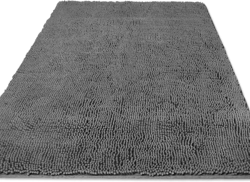 Miniatura 289 de Yeaban Alfombra de pasillo de baño de 24 x 72 pulgadas, antideslizante, alfombra de baño larga de felpilla gruesa, absorbente y lavable, alfombra