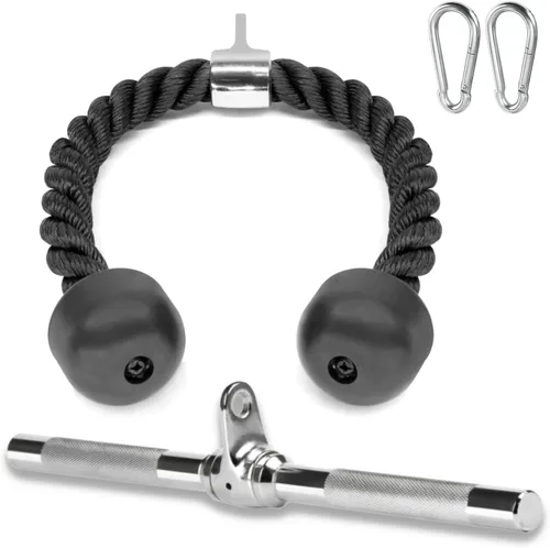 Miniatura 9 de A2ZCARE Combo Tríceps Presione Down Cable Attachment - Accesorios de máquina de cable para gimnasio en casa con opción múltiple