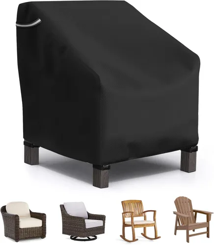 Miniatura 12 de STARTWO Fundas apilables para sillas de patio, resistentes e impermeables, para muebles de exterior, se adapta a 4-6 sillas de comedor apilables, 36