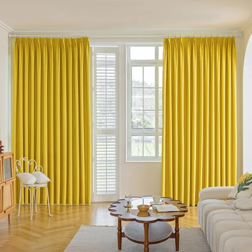 Miniatura 13 de MUMFAS - Cortina de Pliegue con Enganche, Crema Beige, 52" de ancho x 63" de largo, 50% Opaca, Aislamiento Térmico, Cortina de Puerta de Patio
