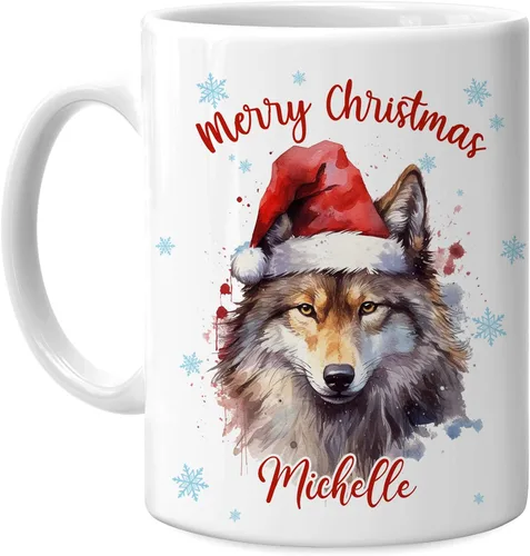 Miniatura 11 de Hyturtle Regalos personalizados para amantes de los osos – Taza de café de cerámica con nombre personalizado de oso con sombrero de Papá Noel