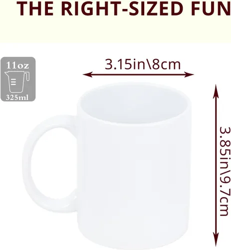 Miniatura 2 de Taza de café de cerámica de 11.0 onzas para sublimación, embalada en caja blanca
