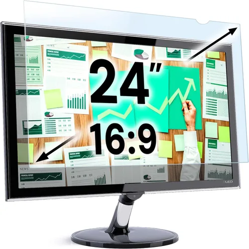 Miniatura 37 de VINTEZ Protector de pantalla de luz azul para monitor de computadora y portátil de 14 pulgadas, película de bloqueo de luz azul anti-UV para PC