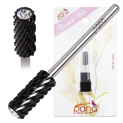 USA PANA - Broca profesional de carburo de barril pequeño o grande con parte superior de cristal, tamaño de vástago de 3/32 pulgadas, para máquina
