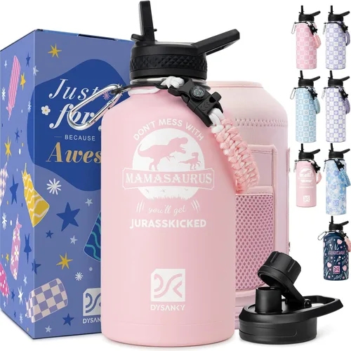 Miniatura 114 de DYSANKY Botella de agua aislada de 32 onzas, metal al vacío de acero inoxidable grueso, jarra de agua deportiva portátil para gimnasio y senderismo