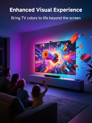 Miniatura 2 de KANTUTOE - Retroiluminación LED de TV con sincronización a la pantalla, luces LED de 20.34 pies para televisores y monitores de PC de 65 a 100