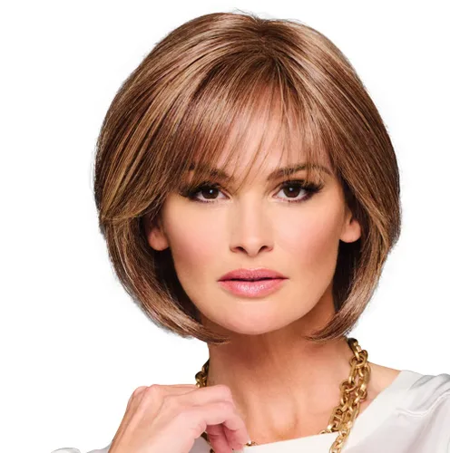Miniatura 10 de Raquel Welch Made You Look Chin-Length Chic Bob, 100% atado a mano por ropa de pelo, gorra pequeña promedio, RL10/12 castaño iluminado por el sol