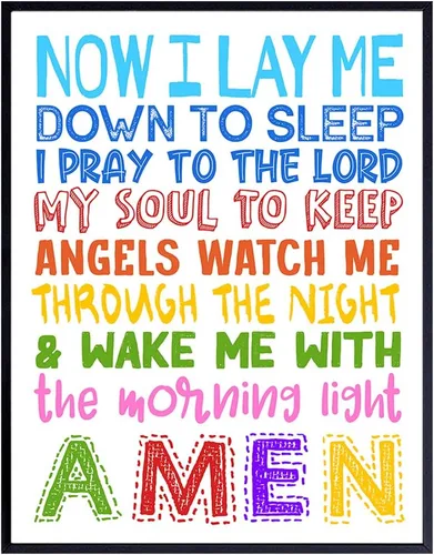 Miniatura 9 de Yellowbird Art & Design Arte y Decoración Religiosa para Pared - Lindos Regalos Cristianos para Dormitorio de Niños, Guardería, Niñas Pequeñas