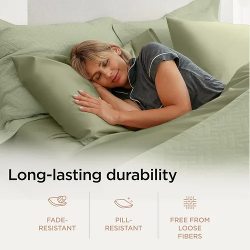 Miniatura 5 de Threadmill Sábanas de Algodón 100% para Cama Tamaño California King - Juego de Sábanas para Cama California King de 600 Hilos con Bolsillo Profundo
