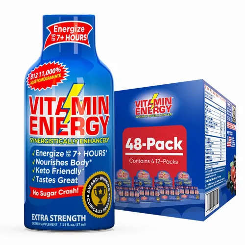 Miniatura 19 de Vitamin Energy Immune+ Extra Strength Energy Shot Army Orange 10 unidades, 260 mg de cafeína natural, vitaminas B, citicolina, té verde, apoyo