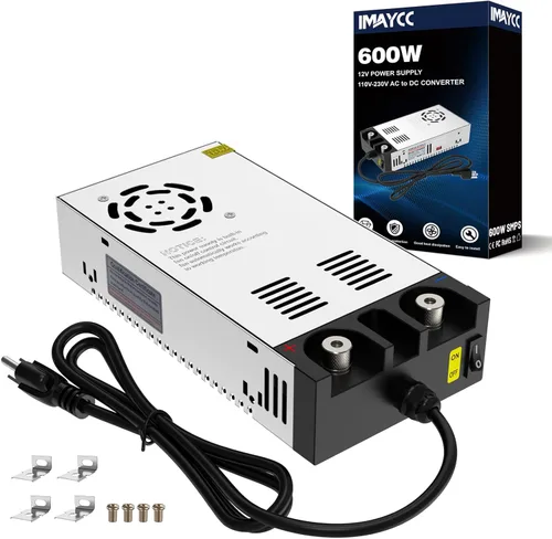 Miniatura 7 de IMAYCC Convertidor de 110 V CA a 12 V CC Fuente de alimentación Transformador de interruptor de 12 V CC para tira LED, monitor LCD, CCTV, radio