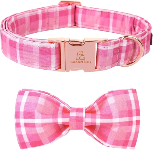 Miniatura 8 de Lionheart glory Collar de perro, Collar de perro para niños con corbatín azul ajustable, Collar con corbata para perros grandes Bandera
