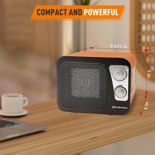 Miniatura 5 de Calentadores de espacio Comfort Zone para uso en interiores, calentador portátil, calentamiento rápido, calentador eléctrico, termostato, diseño